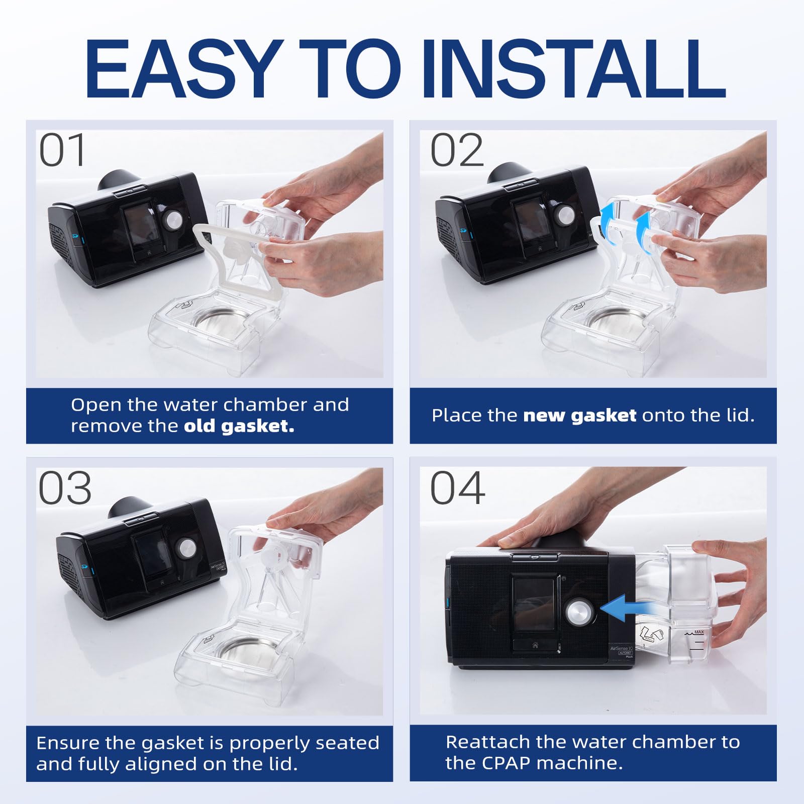 Amazon.co.jp: ResMed AirSense 10 水室用交換用ガスケット2個パック