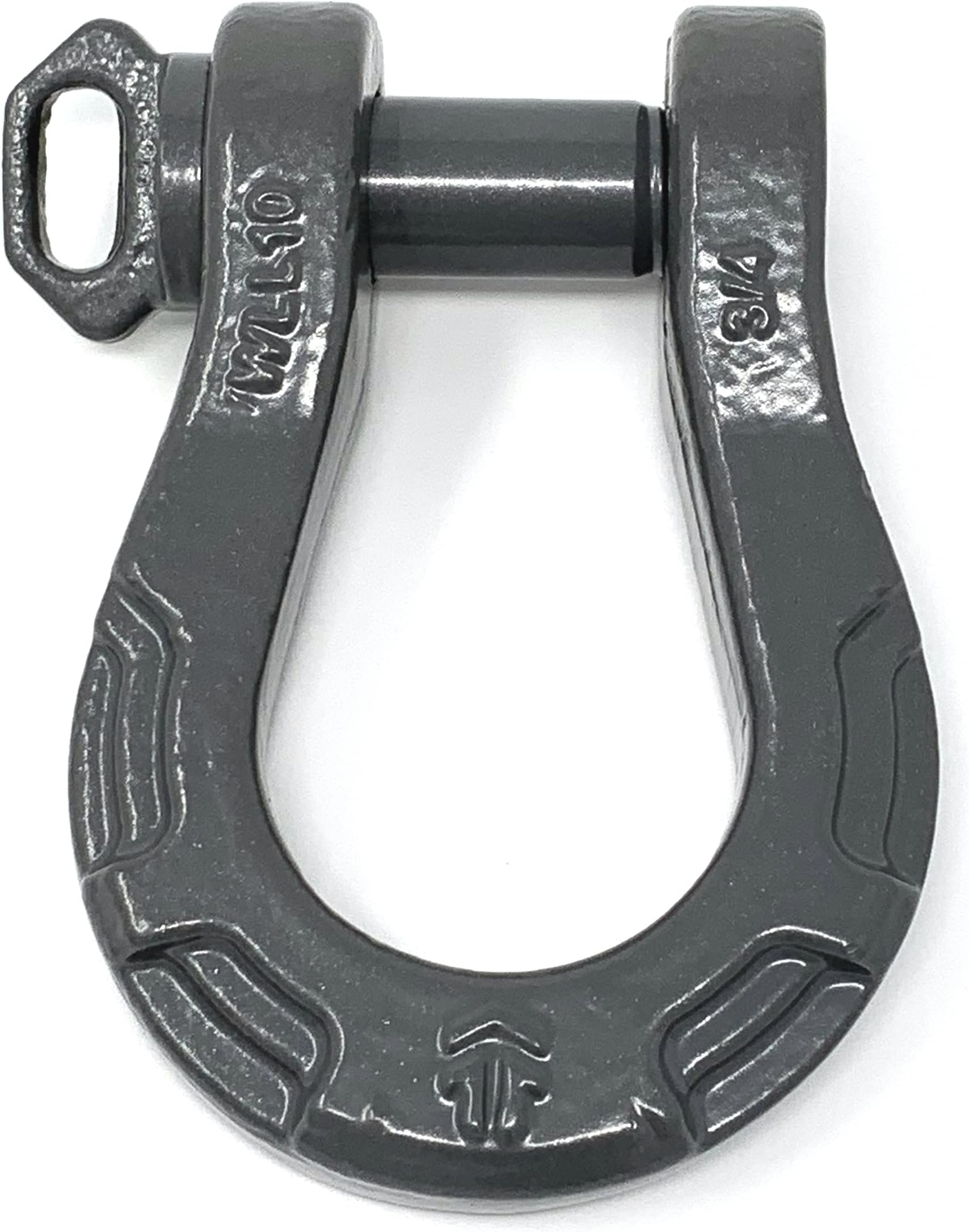 Tackle TuffPremium 3/4" D-Ring Shackle 10 Ton WLL (Gray)