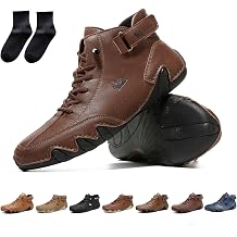 Italienische handgefertigte hohe Stiefel aus echtem Leder Beck Shoes Herren wasserdichte leichte atmungsaktive rutschfeste Slip-on-Schuhe for Wandern Camping und Fahren Ganzjahres-Chukka-Stiefe