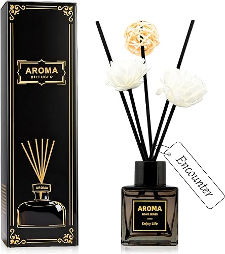 Vista 14 de Set de difusores de varillas, difusor de fragancia de 1.7 fl oz con varillas, fragancia de lavanda para accesorios de baño y decoración de estante