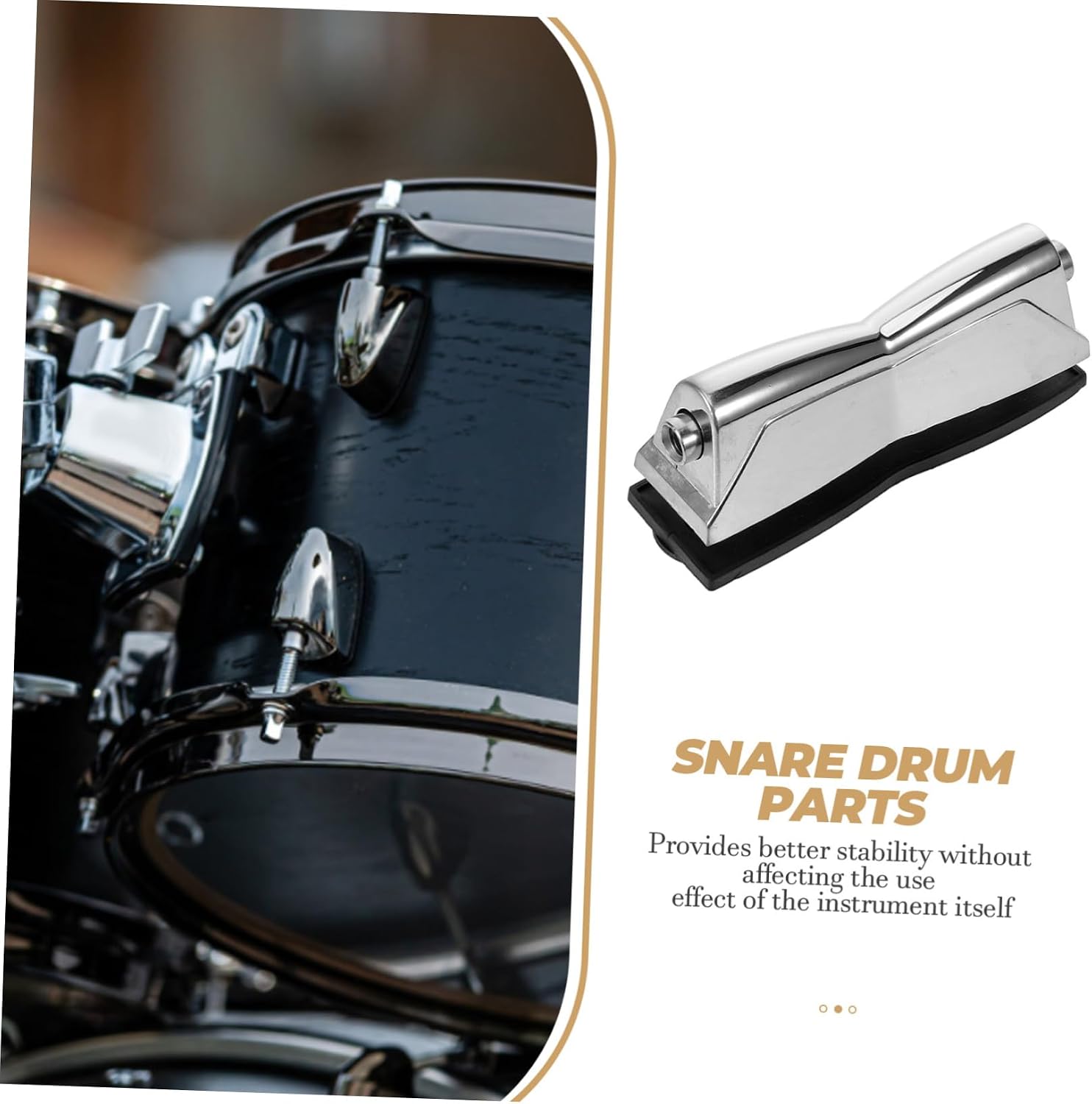 Abaodam 4pcs Alloy Drum Lugs Snare Drum Lug Double End Part Replacement Accessories