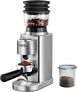 Electric Coffee Grinder HiBREW G7-48 with 48 Precision Settings for Espresso/Filter Coffee/Cafe au Lait, Portion Control and Antistatic, Conical Grinder for Freshly Ground Coffee