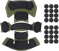 Vista 11 de Almohadillas tácticas para casco de Airsoft, almohadilla protectora de espuma viscoelástica interna de espuma de memoria, almohadilla de protección
