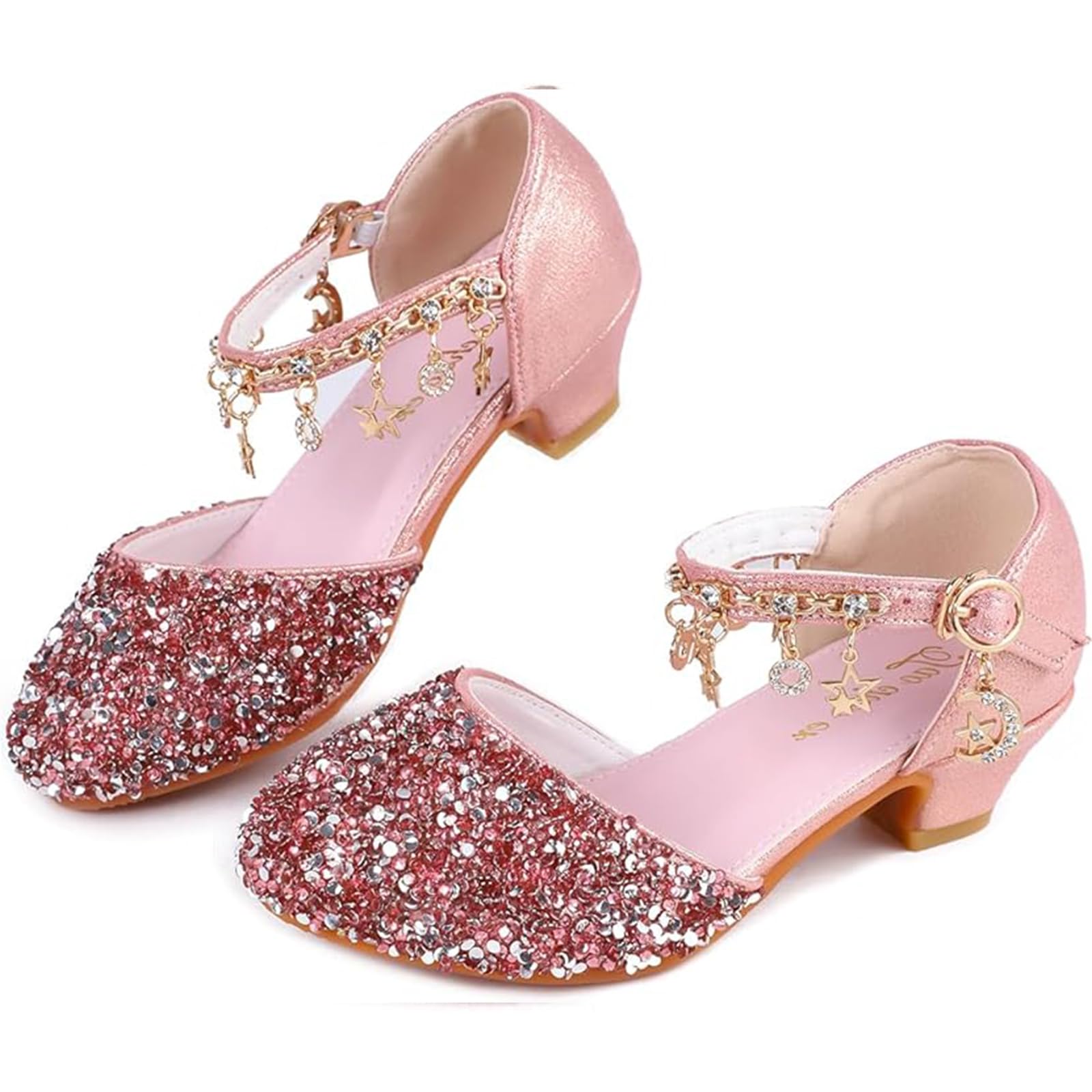 Girl's Princess Mary Jane Pump Shoes - Pink Silver Blue Purple White - Size 12 Months — view 14