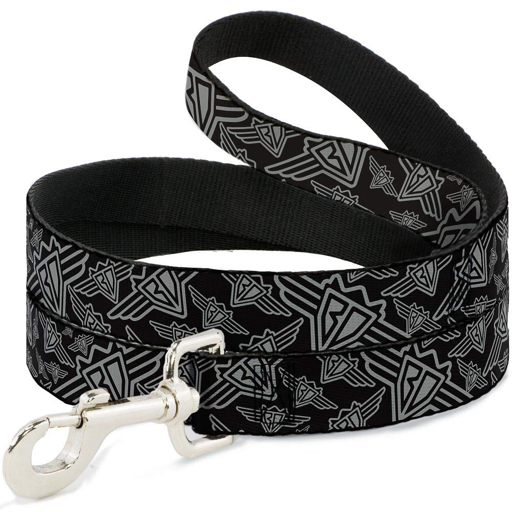 Laisse pour animal Buckle-Down noir et gris idéale pour les promenades urbaines