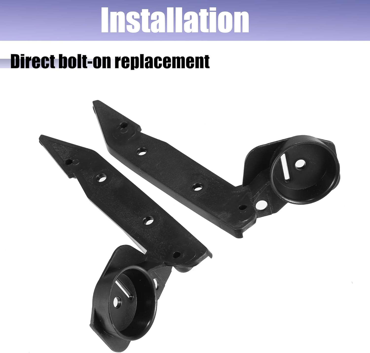 X AUTOHAUX 1 Pair Left and Right Side Front Bumper Mounting Support Bracket No.51117058447/51117058448 for BMW 325i 325xi 328i XDrive 330i 335i XDrive 335xi