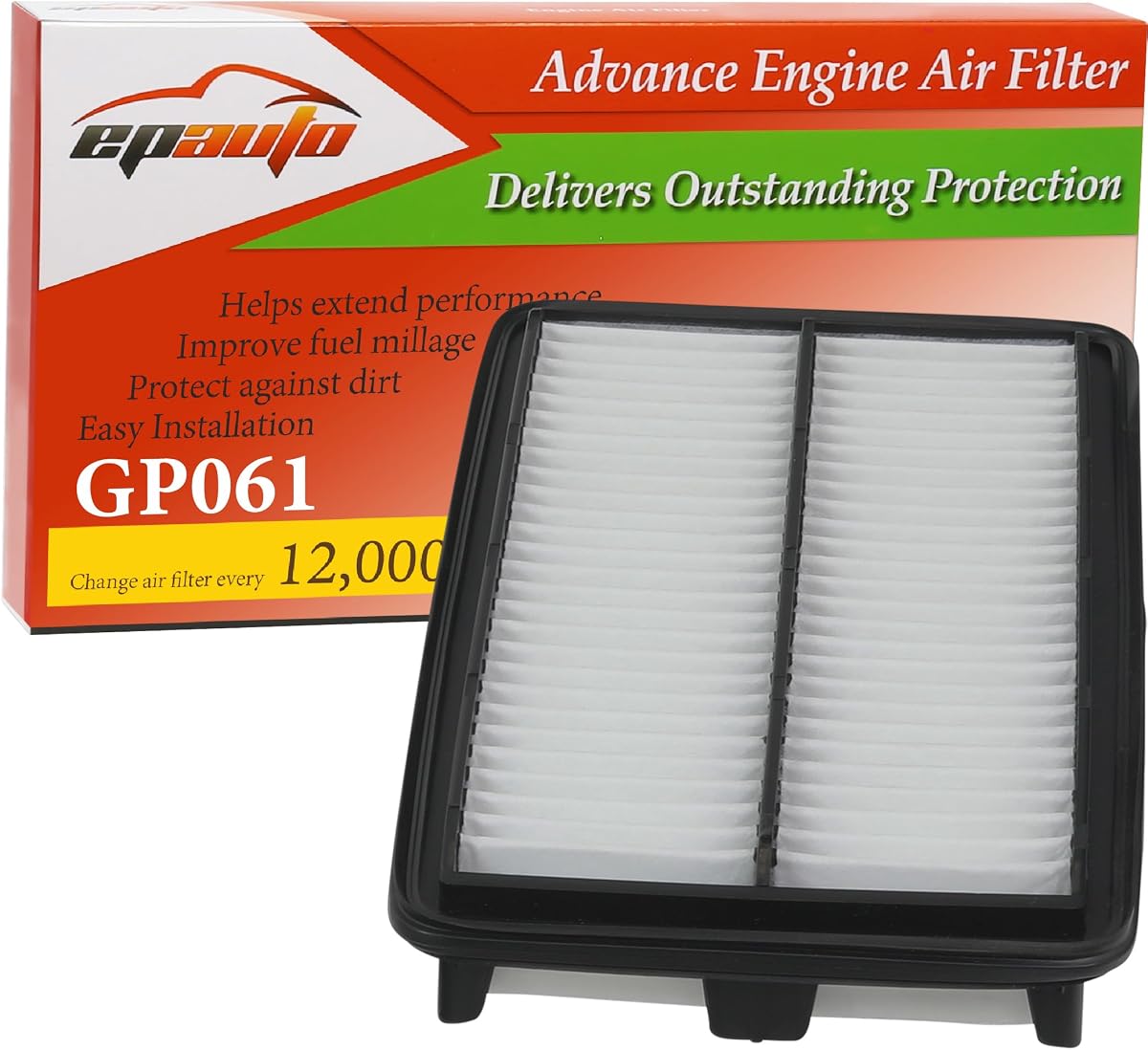 GP061 (CA12061) Engine Air Filter Replacement for Acura and Honda | Acura MDX, TLX, Honda Pilot, Odyssey, Passport, Ridgeline – Fits V6 & 2.0L Models (2016–2025)