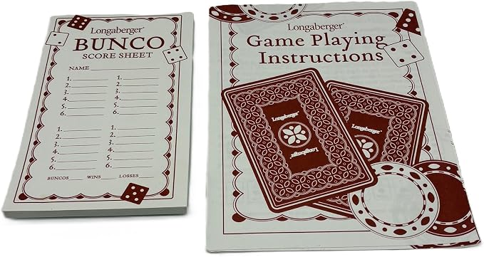 Set de Juego Longaberger 2005 Bunco y Poker en Canasta miniatura 5