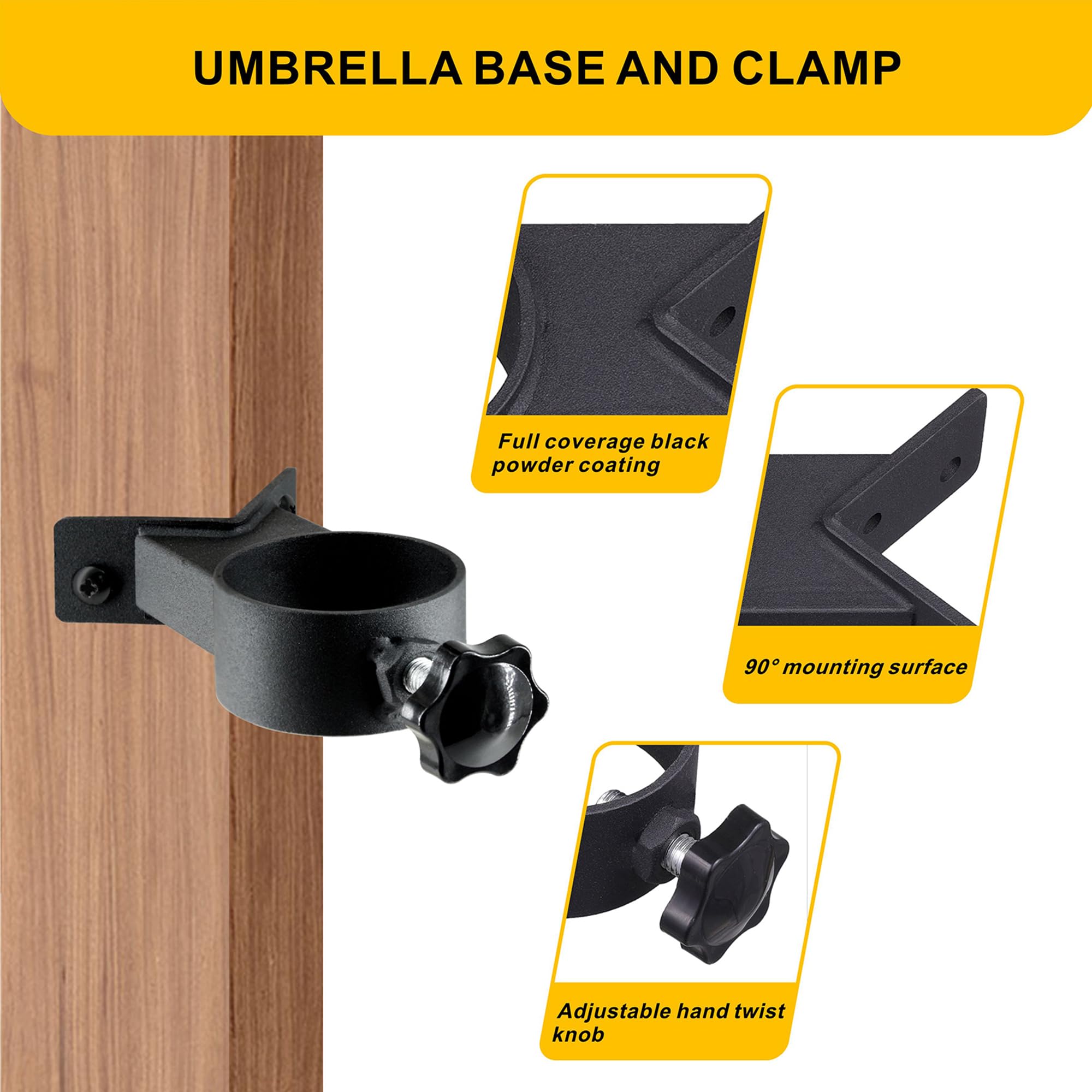 Supporto Per Ombrellone Da Balcone, Morsetto Da Tavolo Per Ombrelloni Da Giardino Per Sedia Da Giardino Ombrellone Terrazza Balcone Ombrellone Pieghevole 87758486