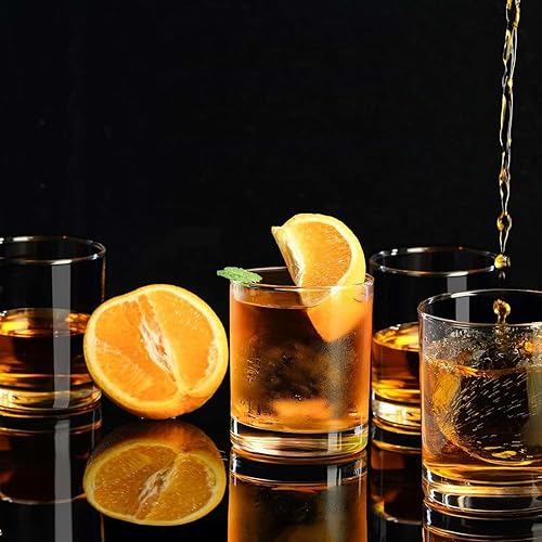 Miniatura 7 de PARACITY Juego de 4 vasos de whisky, vasos de cóctel de 10 onzas, regalos de whisky para hombres, marido, novio