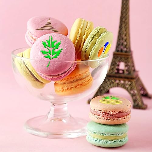 Miniatura 5 de Konsait Paquete de 50 plantillas de plantillas para tartas, reutilizables, galletas, hornear, pintura, diario, herramientas de molde, postre, moldes