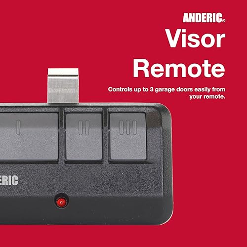 Miniatura 5 de Paquete de 2 Anderic 893MAX para Chamberlain LiftMaster Craftsman - Abridor de puerta de garaje universal 893LM 893MAX 971LM Universal - 3 botones