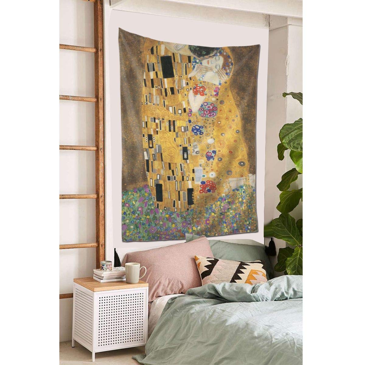 Amazon.co.jp: Vensaths グスタフ・クリムト『接吻』 タペストリー