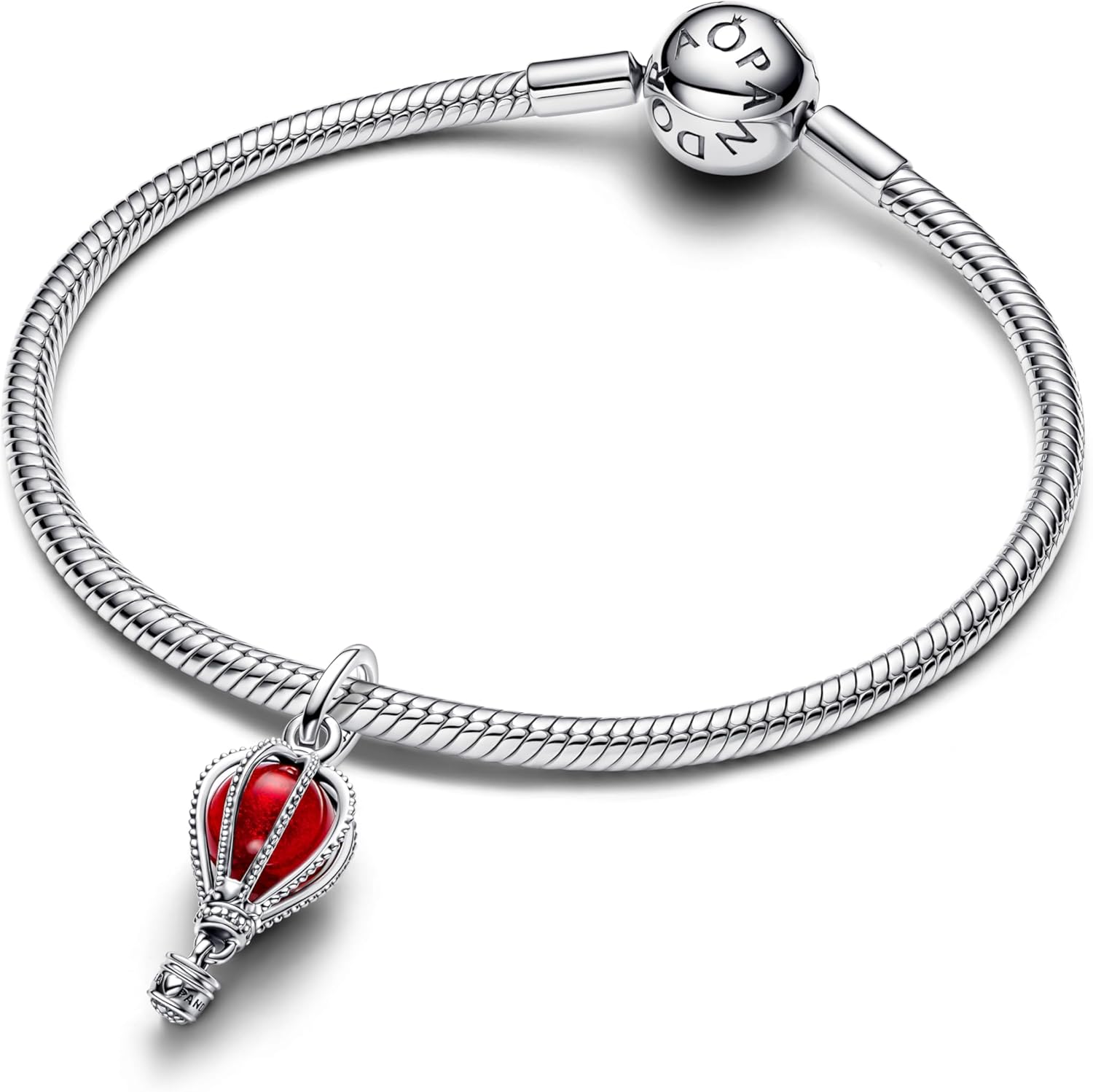 Pandora Hot Air Balloon Murano Glass Dangle Charm