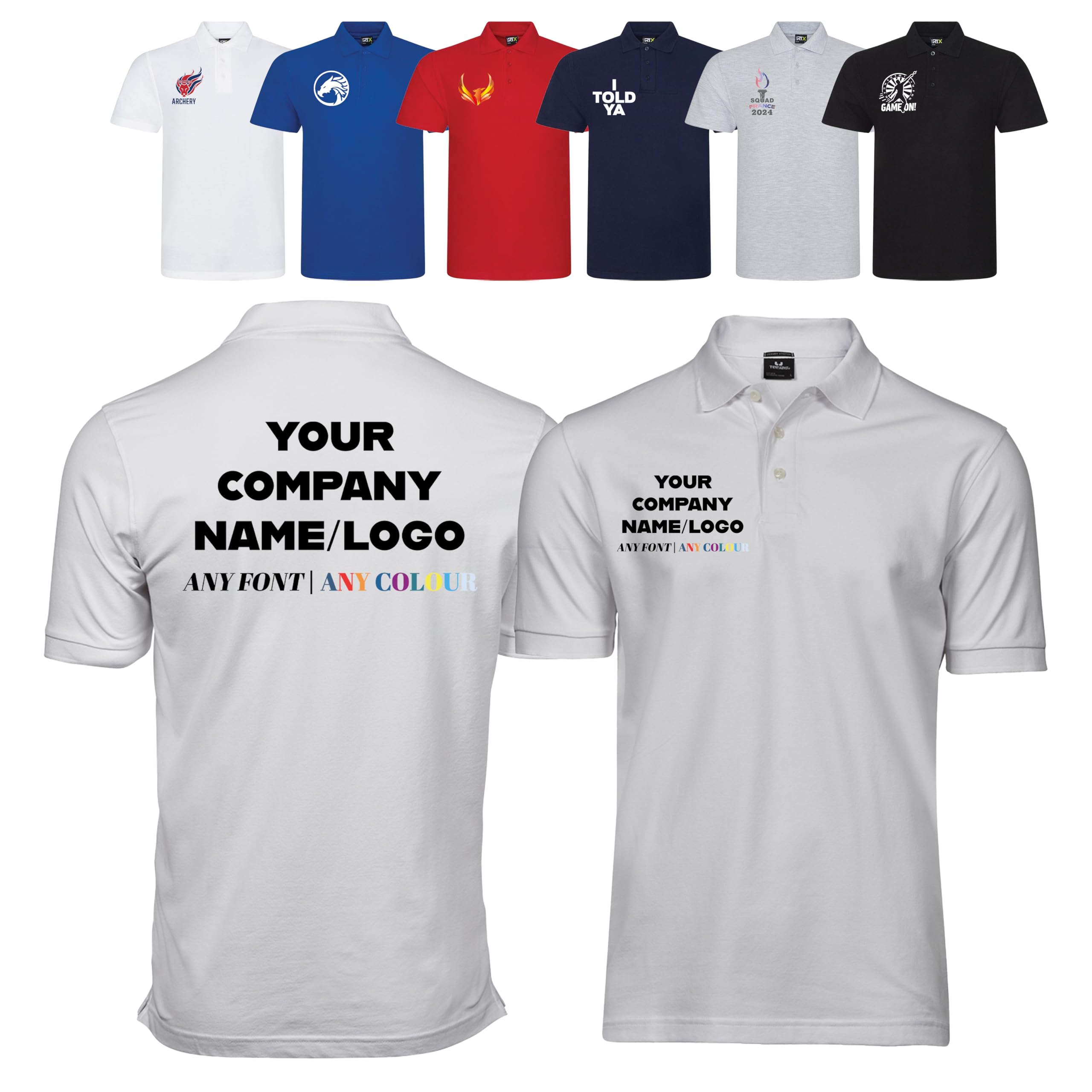 Varsany Personalised T Shirts Mens Womens Kids UK - Customised T Shirt with Any Text and Photo, Long-Lasting Printing - Design Your Own Custom T Shirt — view 34