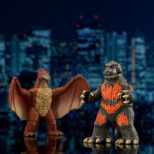Miniatura 3 de Diamond Select Toys Burning Godzilla & Rodan Vinimate - Paquete de dos unidades, multicolor