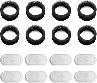 HIFROM Cat Fountain Filter Replacement,Pet Water Fountain,8 Pack Replacement Water Filter with 8 Sponges Compatible with 67oz/2l Dog Water Dispenser