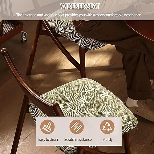 Miniatura 6 de Sillas de comedor de madera, sillas de comedor, silla de cocina, silla lateral de cocina con respaldo alto con paquete suave para salas de estar,
