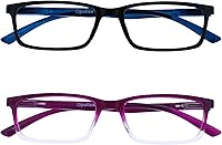 Vista 32 de OPULIZE SEE Reading Glasses with Blue Light Blocking for Women and Men, Narrow Frame, Spring Hinges, Computer Gaming Glasses