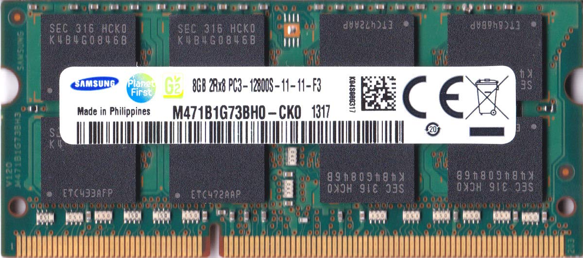 Samsung 8GB DDR3 メモリ M391B1G73BH0-CK0 Samsung 8GB DDR3 メモリ