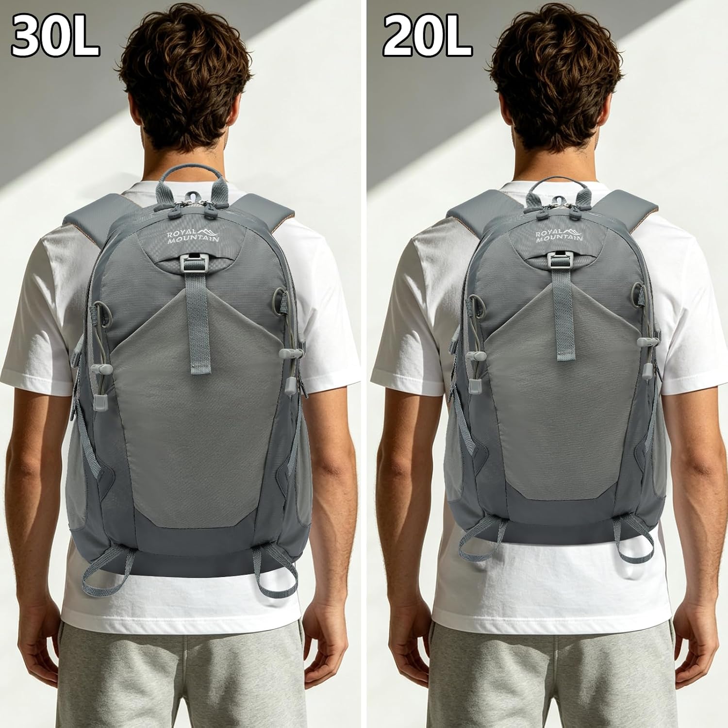 Hiking Backpack 30L Foldable Travel Daypack For Women Men,Camping Daypack Backpacks Lightweight,Durable Hiking Backpack Fit For Hiking,Daily Commuting,Short Trips.(With Rain-cover) image 4