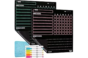 Make A Face Acrylic Magnetic Board 2 Pack Kids Chore Chart