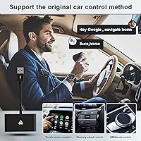 Vista 2 de Dongle automático inalámbrico Android, enchufable a través de USB, teléfono Android compatible y Car Factory con cable AA a adaptador inalámbrico