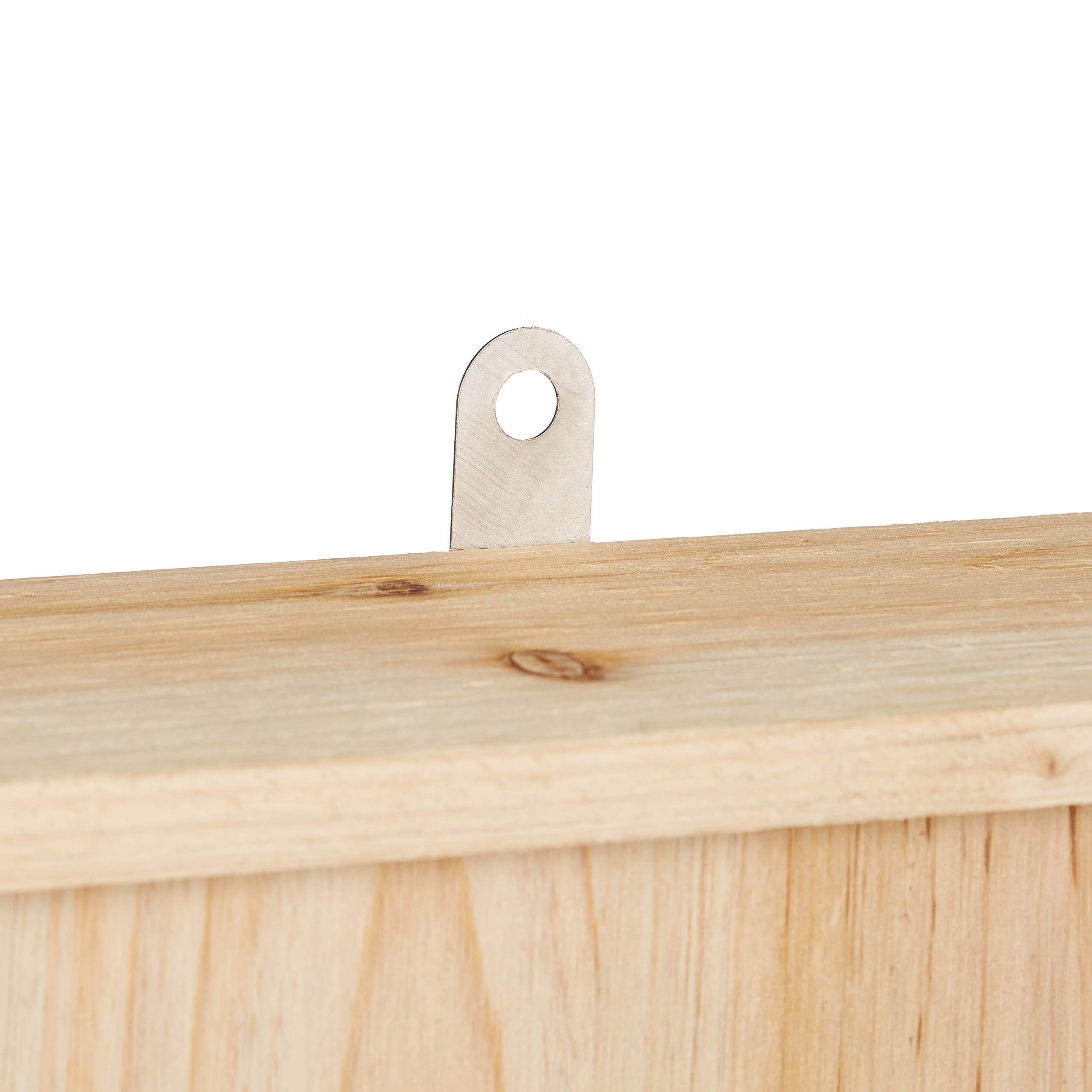 relaxdays Nido Murciélago, Casa Grande, Caseta, Refugio, Bat Box, Madera sin Tratar, 1 Ud., 55 x 35 x 7,5 cm, Marrón