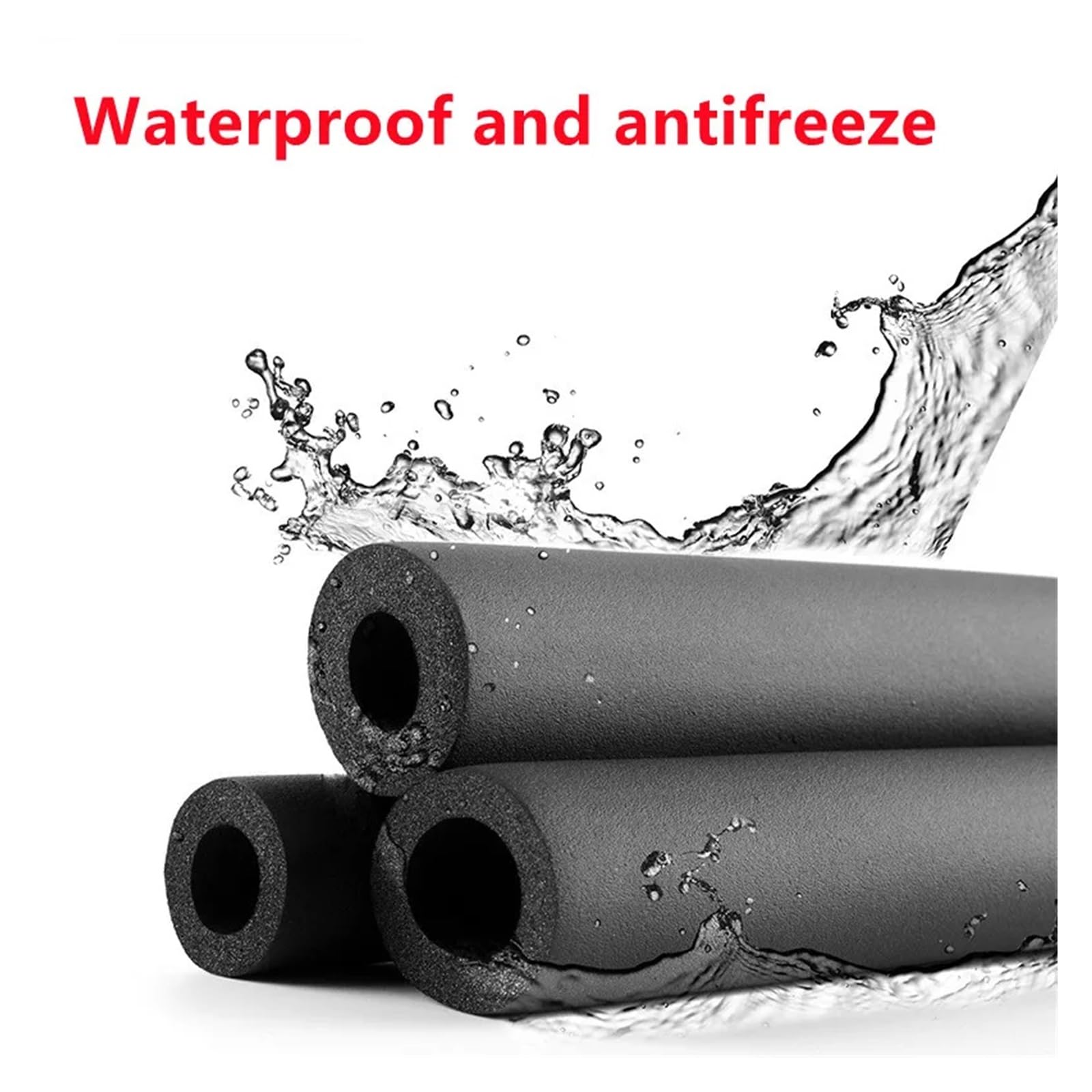 Tubo de espuma aislante para tuberías, Aislamiento de tuberías 1,8 metros for calentador agua CA 9 mm y 15(15x32mm)