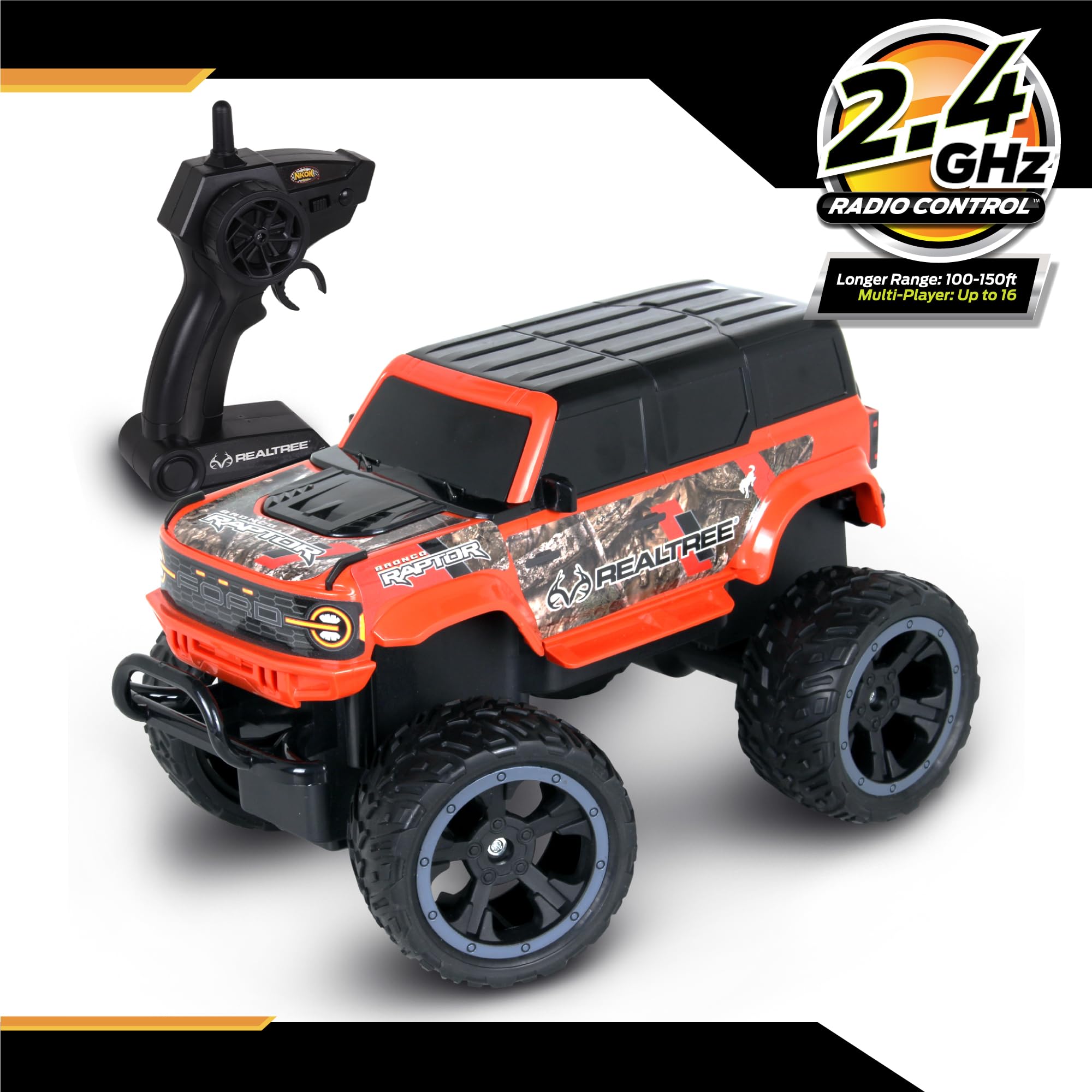 Amazon.com: NKOK Realtree Ford Bronco Raptor RC Monster Truck