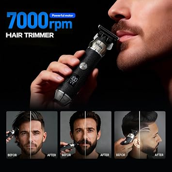 DSP Zero Gap Trimmer, T Blade Trimmer, Hair Edgers for Men, Professional Beard Trimmers for Barber, Mustache Facial, Ceramic Blade