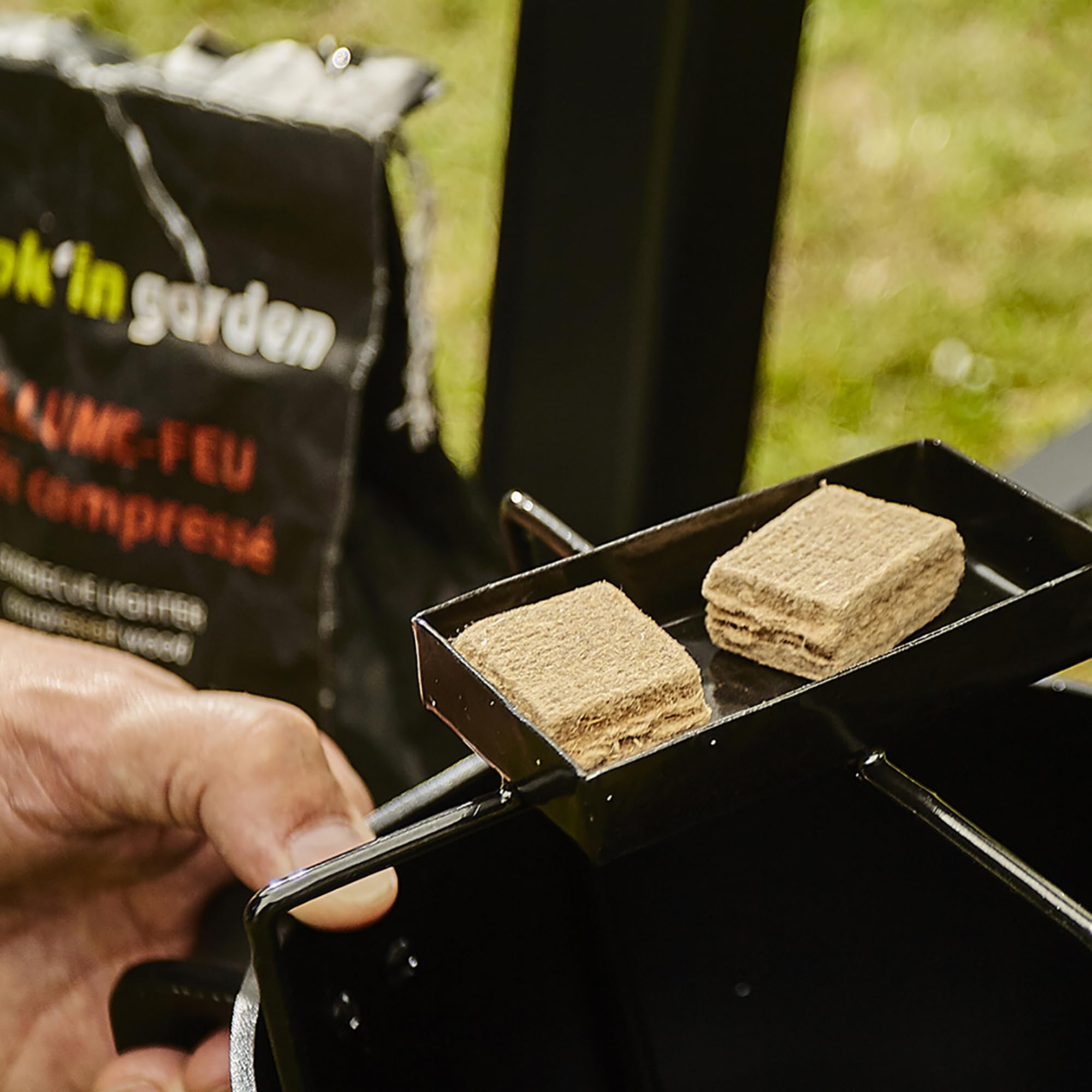 Cook’in Garden Allume-Feu Bois Compressé 72 Cubes 100% Naturels pour Barbecue Cheminée Brasero
