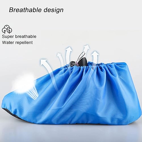 Miniatura 6 de LAKE OF FIRE 5 Pairs Reusable Shoe Covers Non-slip, Waterproof Washable Thickened Boot Covers for Floor Carpet Protection