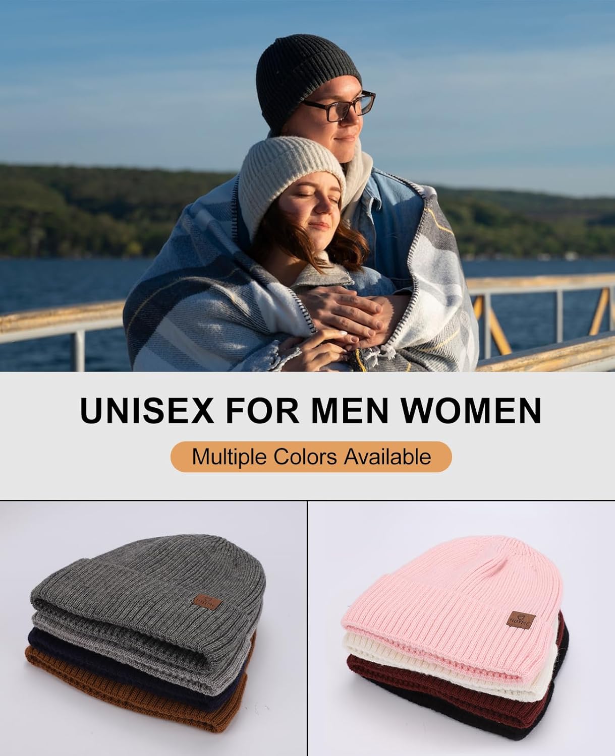 Oversized XXL Beanie Hat for Men Women, Large Winter Stocking Caps for Big Heads, Warm Fleece Lined Stretchy Wool Hat - Image 7