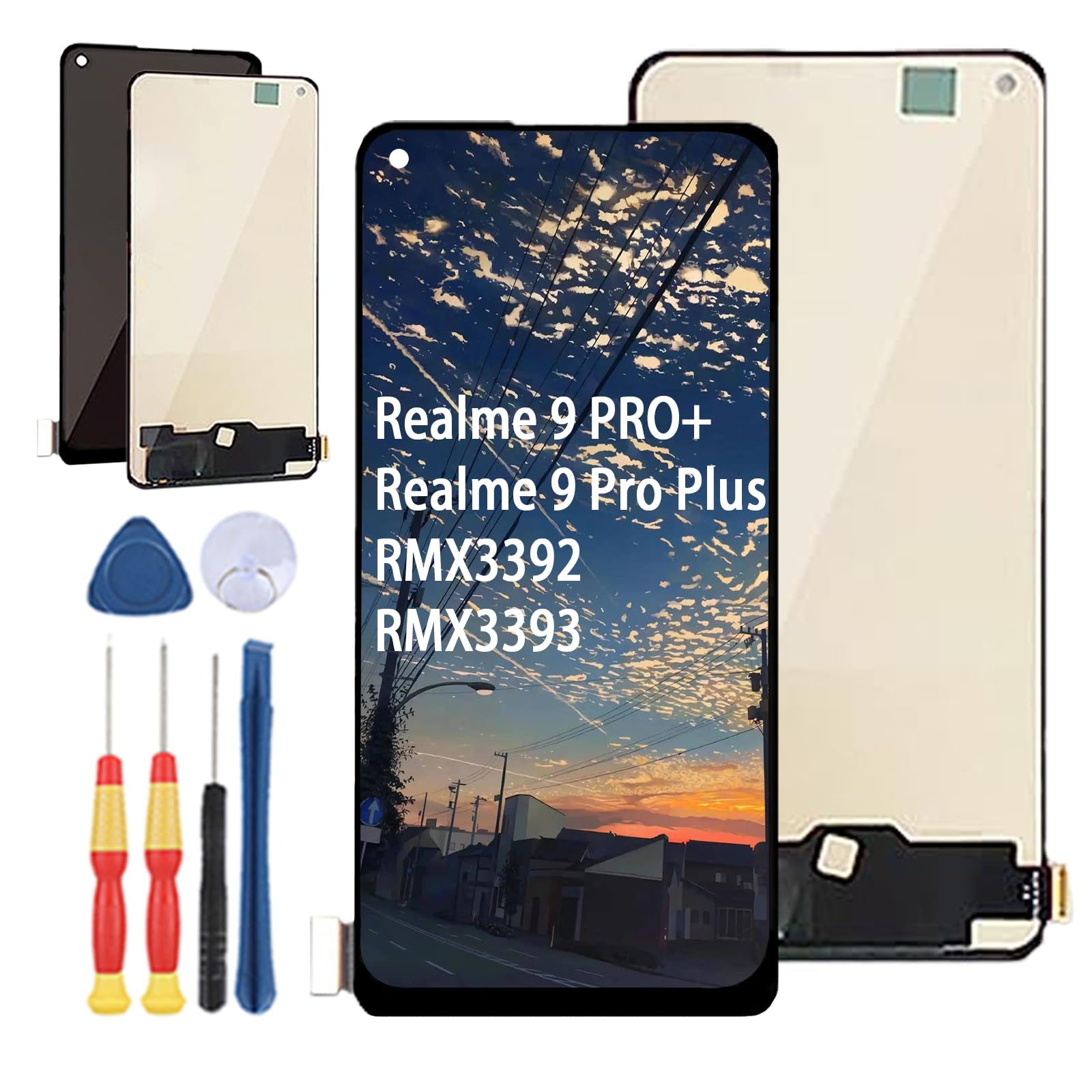 32354 - PANTALLA LCD PARA REALME 9 PRO+ PLUS RMX3392 RMX3393 NEGRO (TFT) - Compatibile