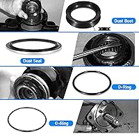 Vista 5 de YMT Kit de reparación de sellos de eje sectorial Reemplazar para engranaje de dirección asistida Sheppard M100 M90