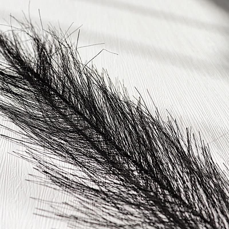 Miniatura 8 de BalsaCircle - 3 tallos negros de 44 pulgadas de seda de hierba de las pampas, pulverizadores de plantas artificiales, centros de mesa de boda,