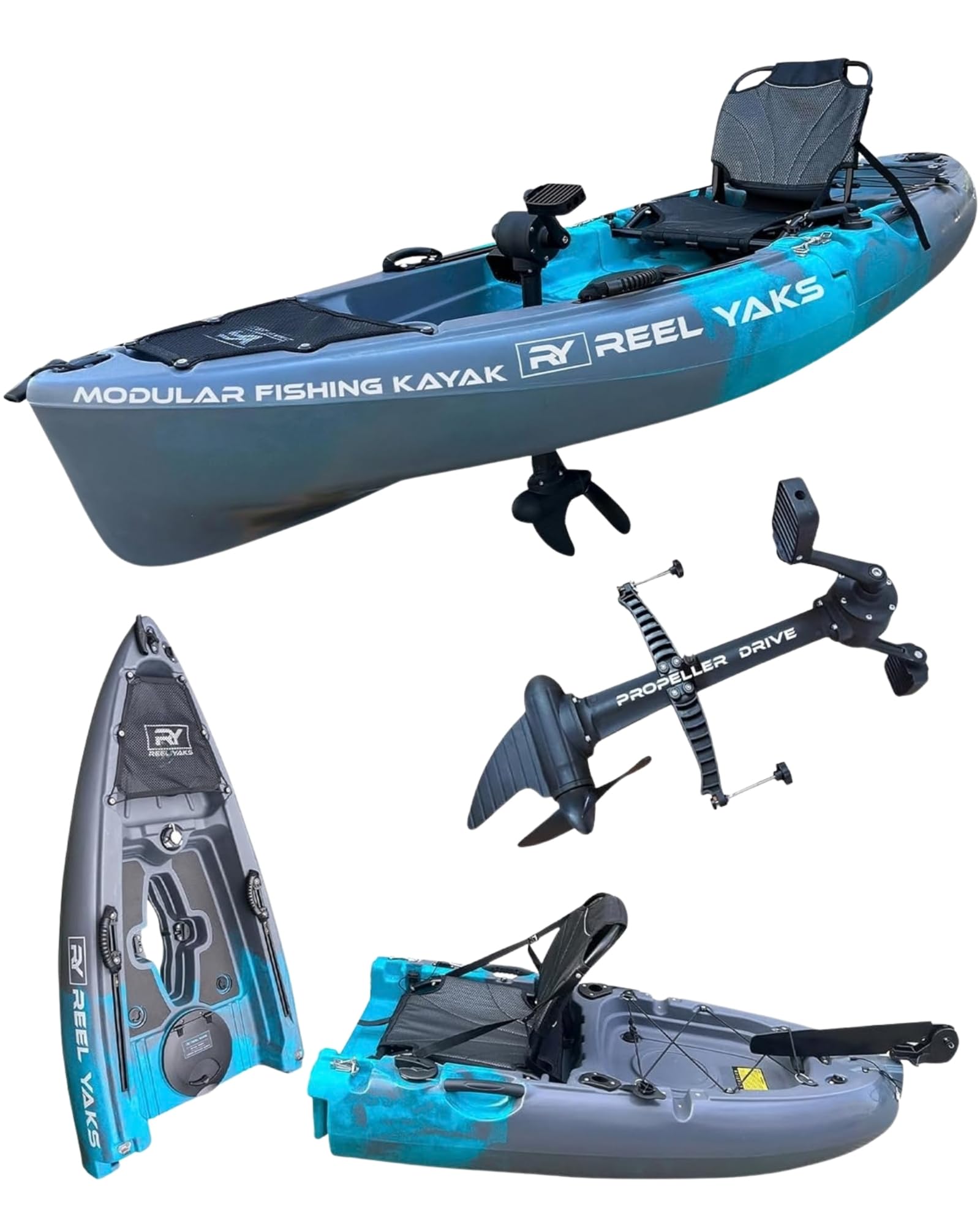 Reel Yaks Raptor Modular Fishing Kayak