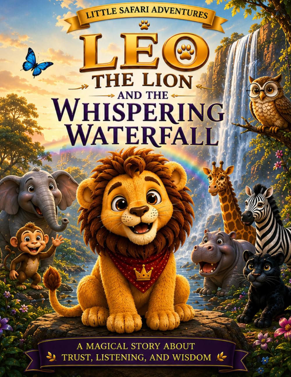 Leo the Lion and the Whispering Waterfall (Little Safari Adventure)