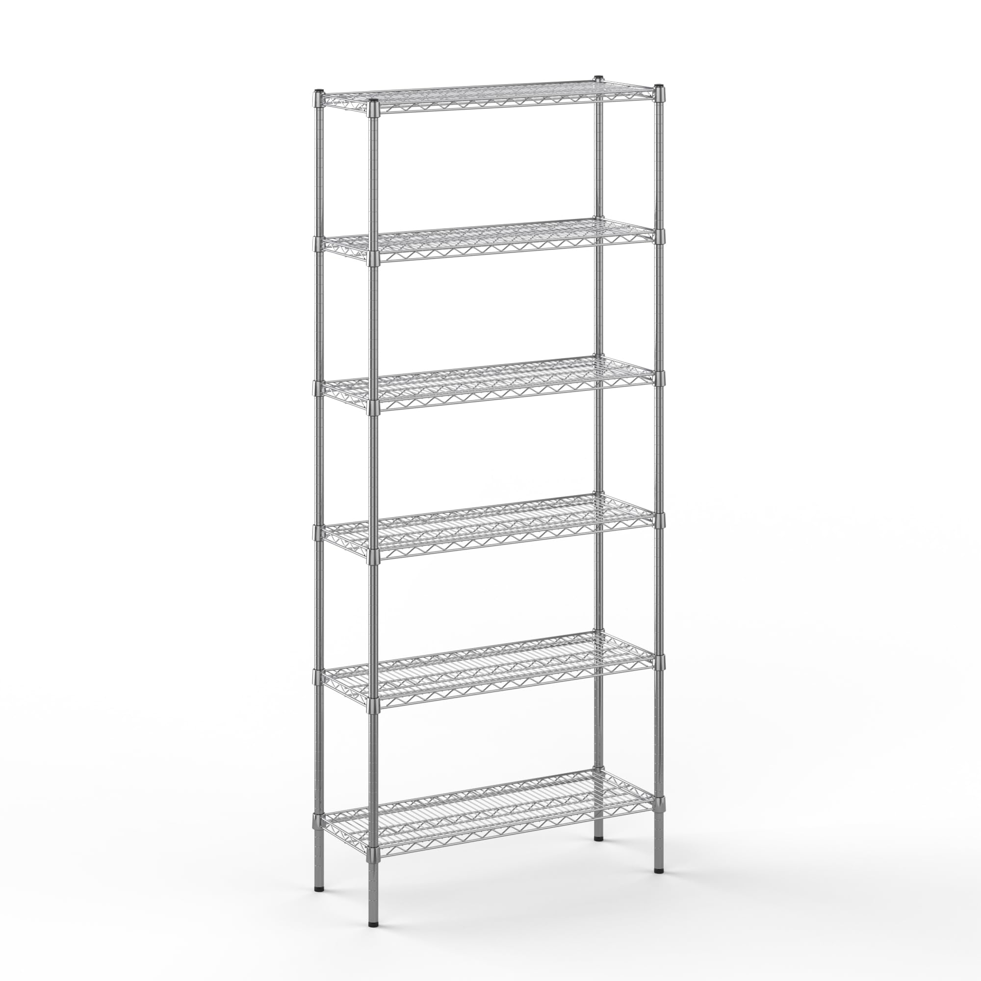 14" Deep x 36" Wide x 86" Height Wire Shelving Kit | 6-Tier | NSF Commercial Storage Rack Unit