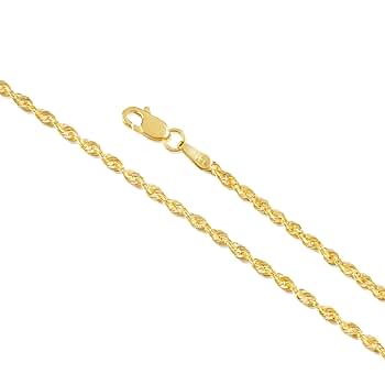 Kitsinian 14Kロープチェーンネックレス無垢 上品なブランド Kitsinian アクセサリー 14Kロープチェーン