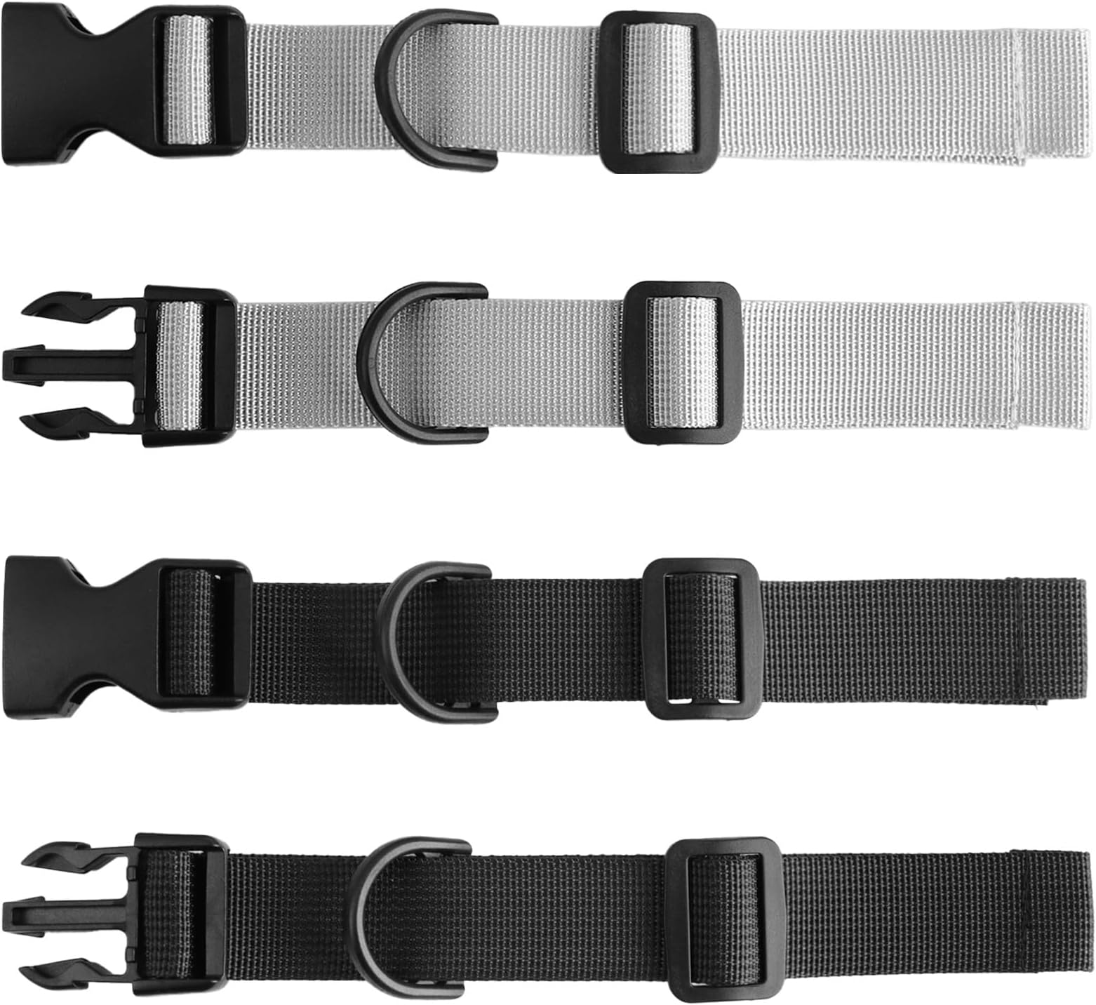 2 Pcs Adjustable Sternum Strap Universal Backpack Chest Belt, with Quick-Release Buckle, for Students Commuters and Adventurers Hiking Travel Camping Outdoor Activities, Black and Gray