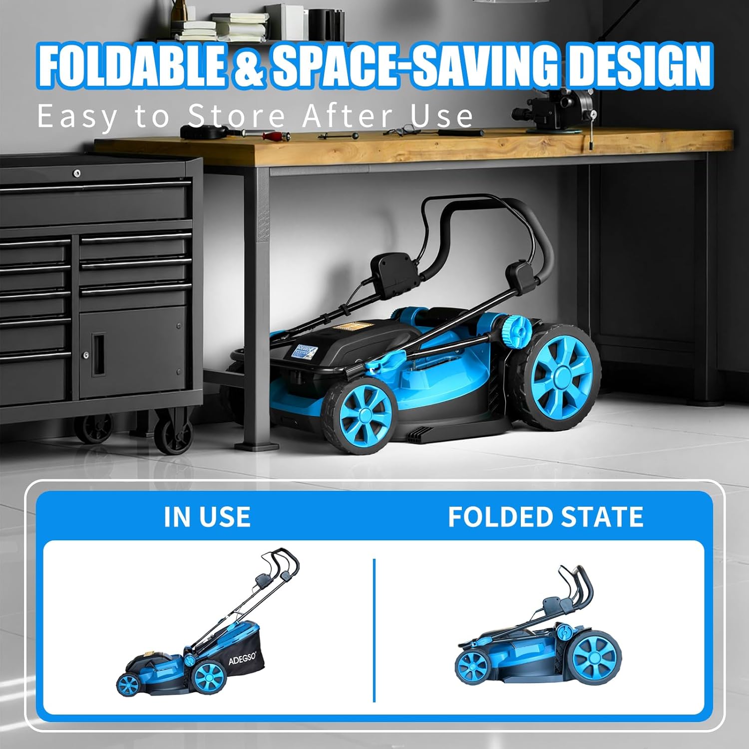 40V Cordless Brushless Lawn Mower - 17" 2-in-1 Electric Push Mower with 6-Position Cutting Height Adjustment, 2x4.0Ah Batteries & Dual Charger Included