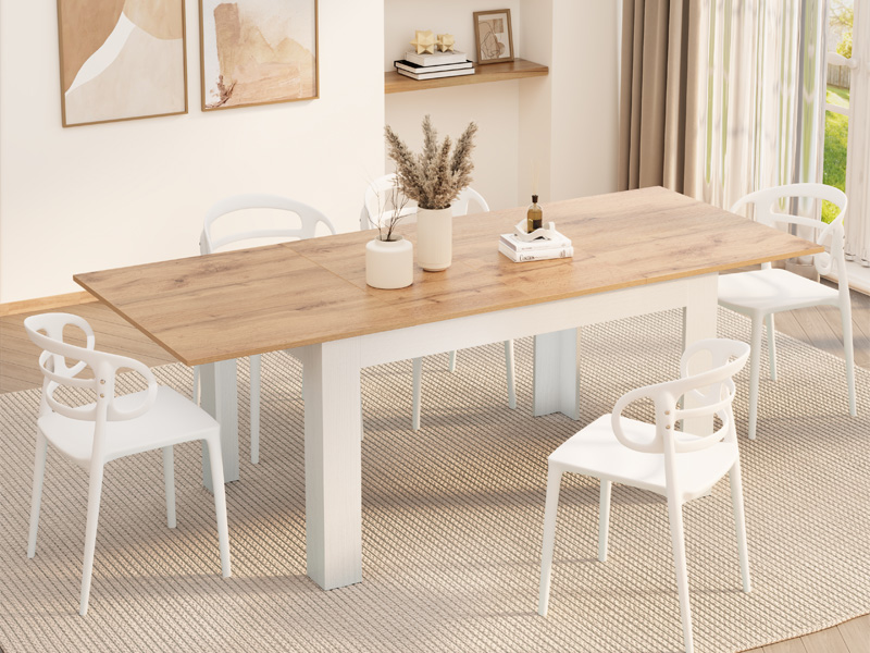 Amazon.com - Mobili Fiver, Easy, Extendable Dining Table, 55.1