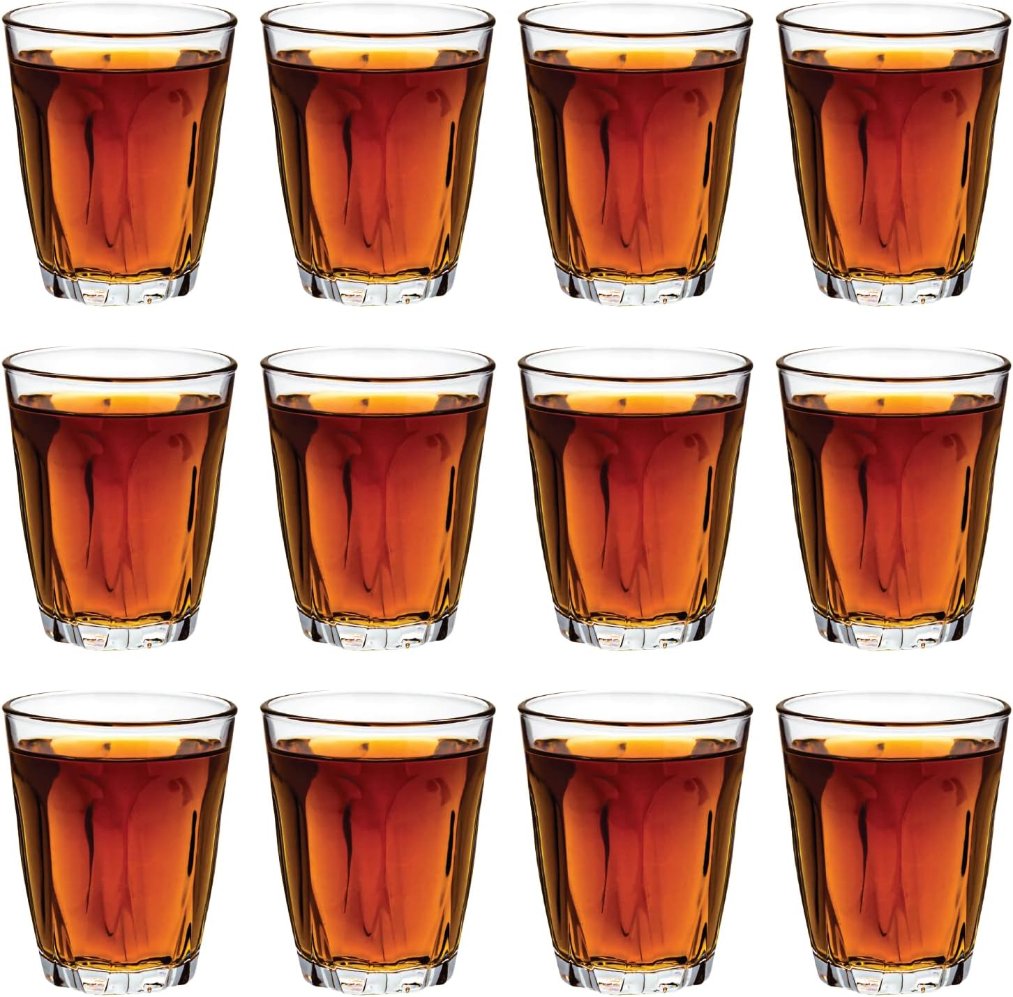Vikko 3.75 Ounce Shot Glasses, Set of 12 Small Liquor and