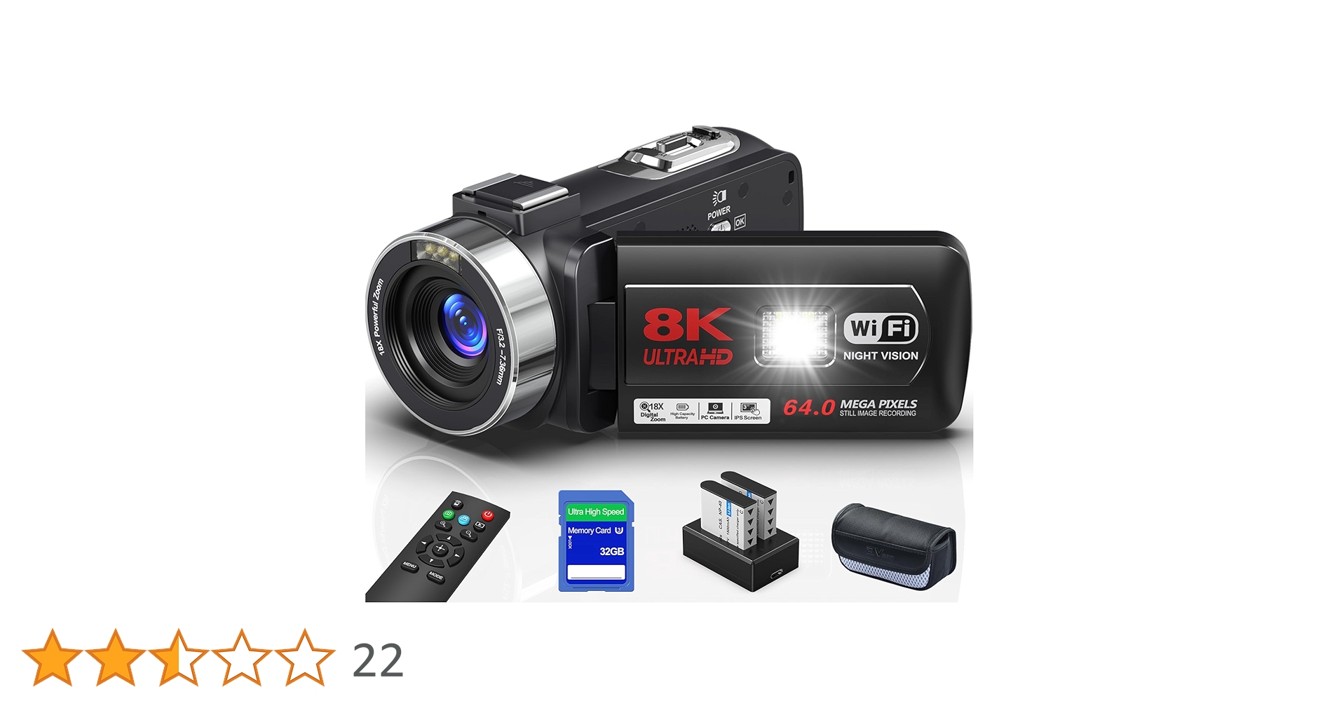 ビデオカメラ　8K Amazon | ビデオカメラ 8K 6400万画素18倍デジタルズームYouTube