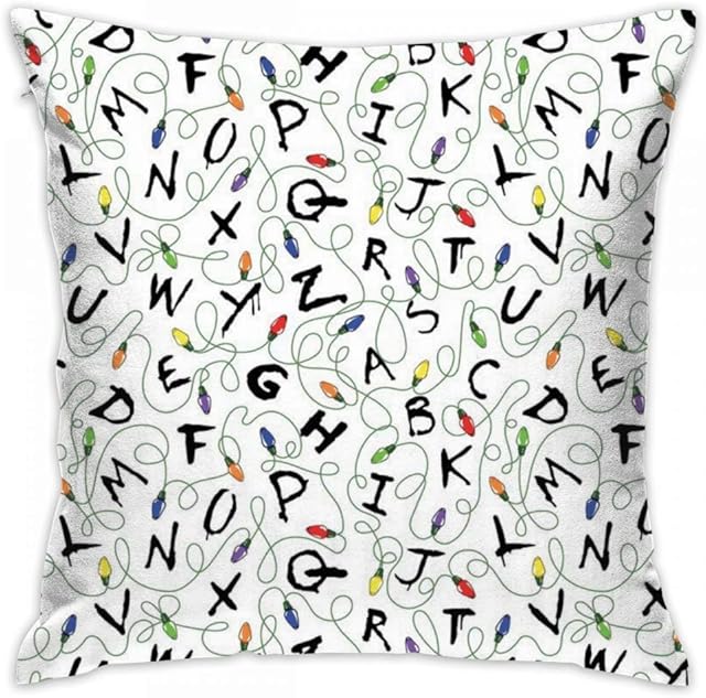 Meius Stranger Things Print Decorative Throw Pillow Covers/Handmade Pillow Shams, Pillows Inserts Decorative Throw Pillows 18 inch x 18 inch