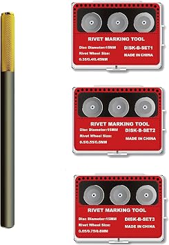 3 Set Model Rivet Maker Tool with Handle for Model Hobby Craft Building Accessories ToolSet B123