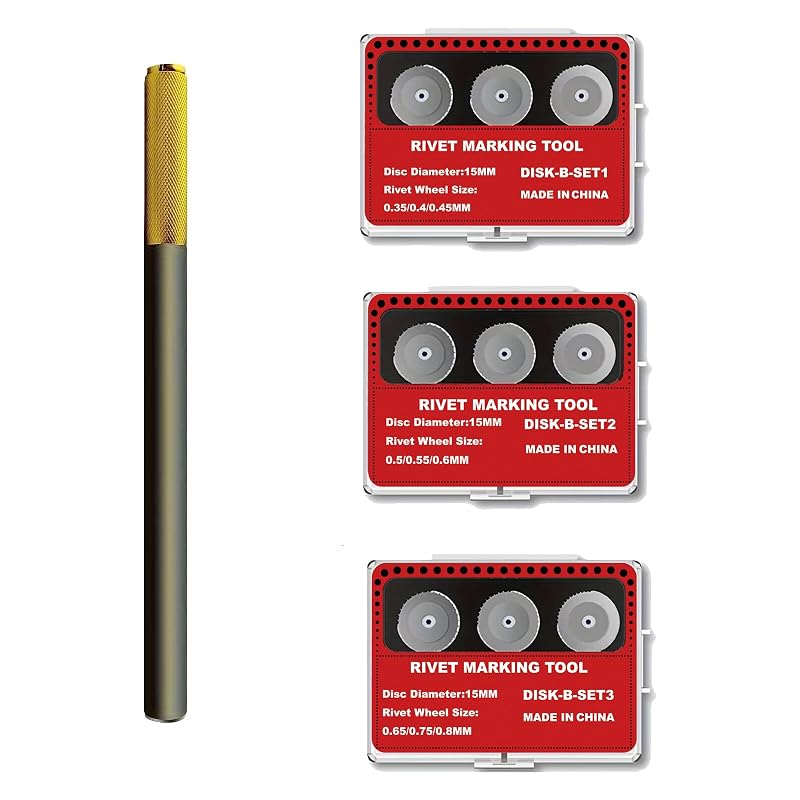 Ferramenta para criar rebites em modelos com 9 rodas intercambiáveis HUBEST RM-B1+2+3