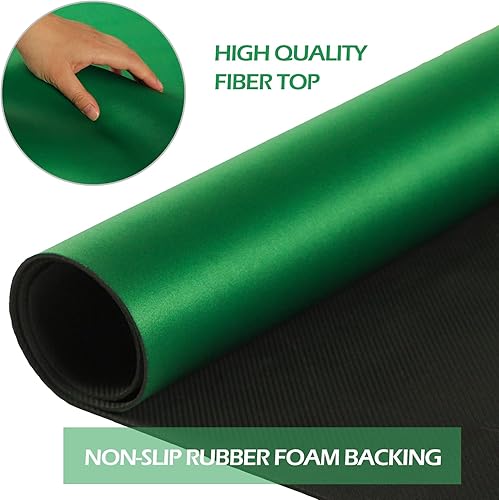 Miniatura 6 de GUSTARIA American Mahjong - Juego de 166 azulejos de Mahjongg acrílicos impresos, tapete Mahjong, tapete de juego con bolsa de transporte y dados